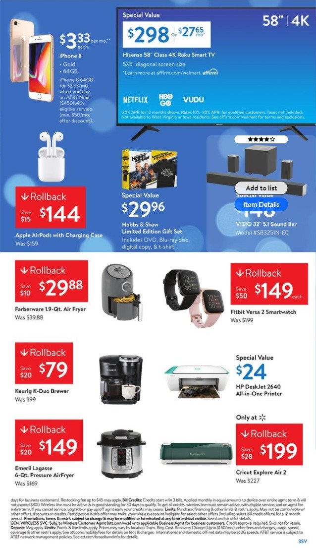 Walmart 3-Day Weekend Pre-Black Friday Sale 2020