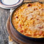 Baked Macaroni and Cheese with Roasted Tomatoes and Crispy Breadcrumbs