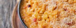 Baked Macaroni and Cheese with Roasted Tomatoes and Crispy Breadcrumbs