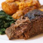 Hearty Beef Pot Roast with Turnip Greens