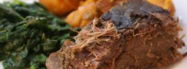 Hearty Beef Pot Roast with Turnip Greens