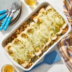 Enchiladas with Black Beans, Zucchini, and Corn
