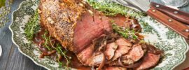Herb-Infused Topside Roast Beef