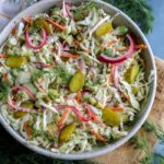 Tangy Pickle Coleslaw Recipe