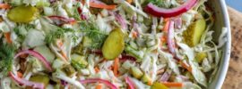 Tangy Pickle Coleslaw Recipe