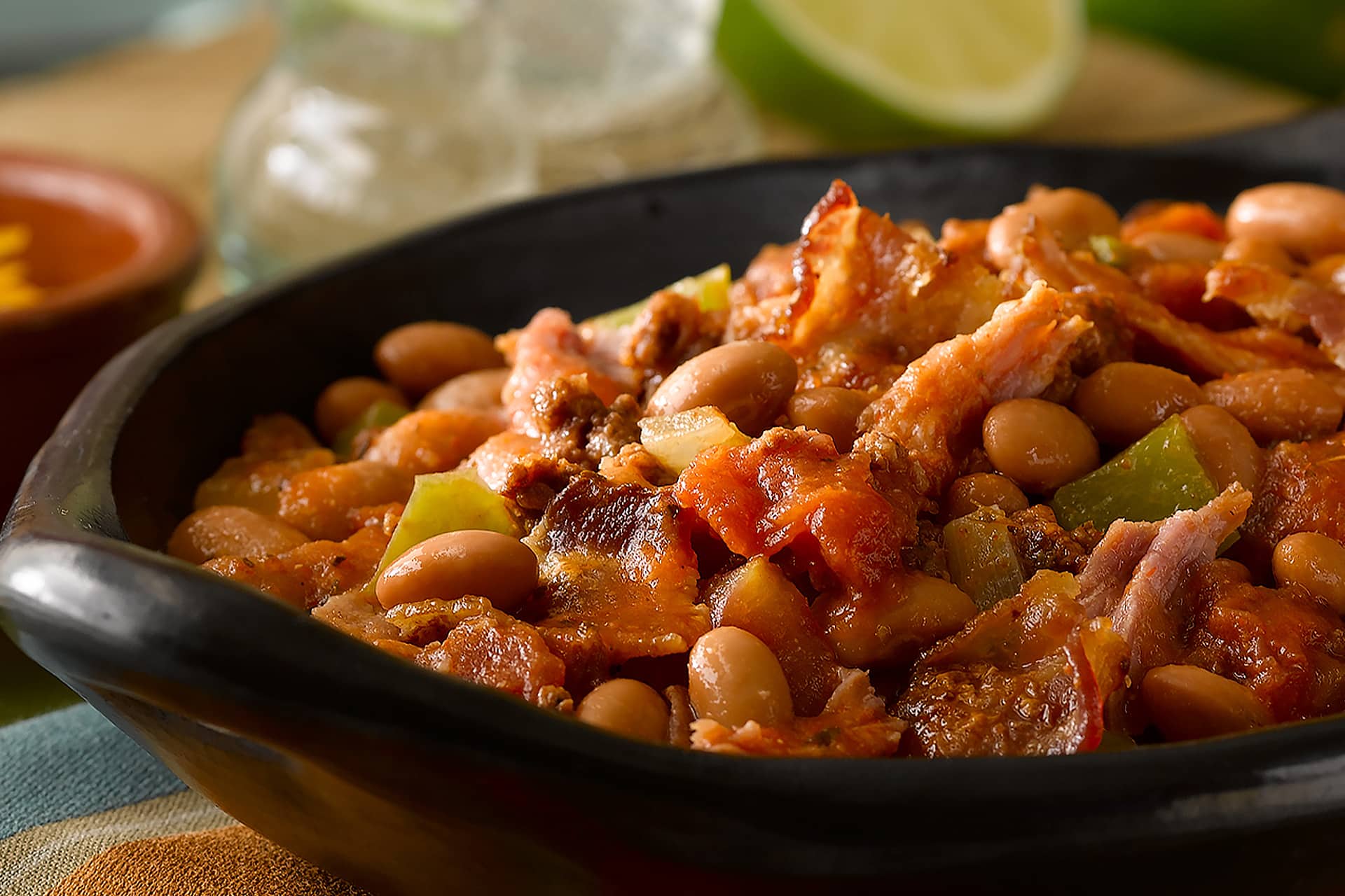 Savory Pulled Pork Baked Beans