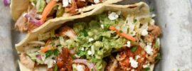 Pulled Pork Tacos with Creamy Avocado Sauce