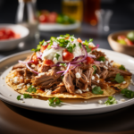 Pulled Pork Tostadas with Chipotle Cream and Slaw