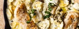 Creamy Chicken Tortellini Soup with Pesto