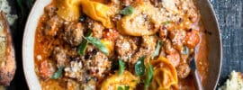 Savory Sausage Tortellini Soup