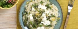 Creamy Asparagus and Spinach Baked Risotto
