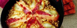 Sun-Kissed Delight: Bacon & Tomato Risotto