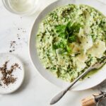Grilled Lemon Broccoli Rabe Risotto