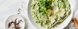Grilled Lemon Broccoli Rabe Risotto