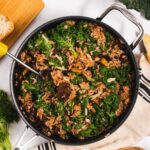 Creamy Kale and Mushroom Brown Rice Risotto