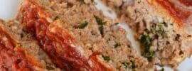 Feta-Stuffed Meatloaf with Roasted Peppers