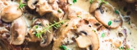 Savory Mushroom Pork Chops Bake