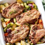 Herb-Infused Parmesan Pork Chops with Roasted Vegetables