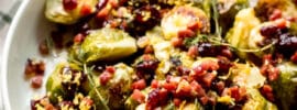 Cranberry-Infused Roasted Brussels Sprouts with Brown Butter Symphony