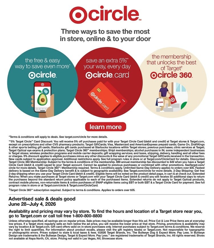 Target Weekly Sales Ad